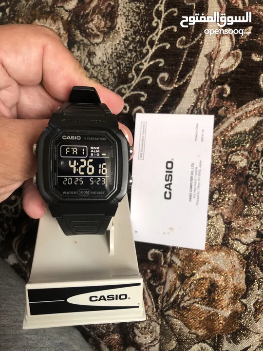ساعة كاسيو جديده موديل w800H