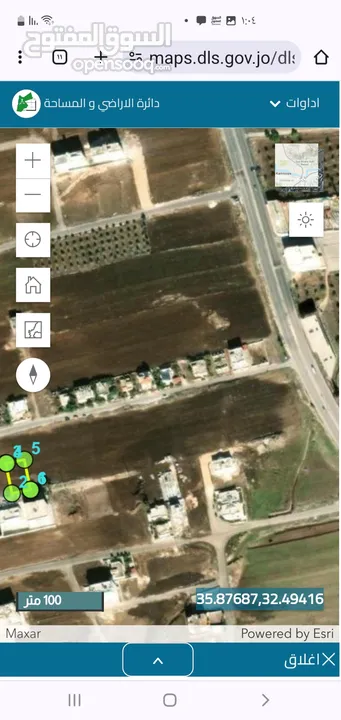 دبات  ابو  النصر مساحة الارض 761 متر مربع  على شارع 10 متر مخدومه واجهة القطعه 22 متر كافة الخدمات ب