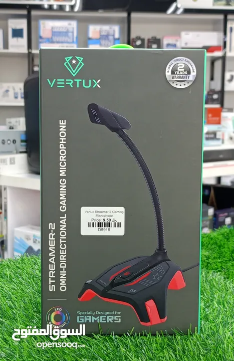 VERTUX STREAMER-2  OMNI-DIRECTIONAL GAMING MICROPHONE