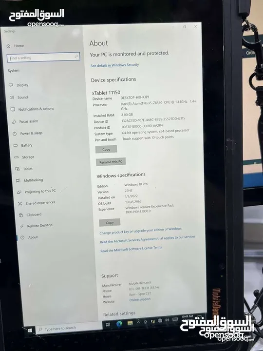 Rugged x Tablet T1190