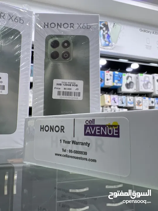 Honor X6b (128 GB / 6 GB RAM ) هونر الجديد كليا اكس 6 اي كفالة الوكيل الرسمي سنة