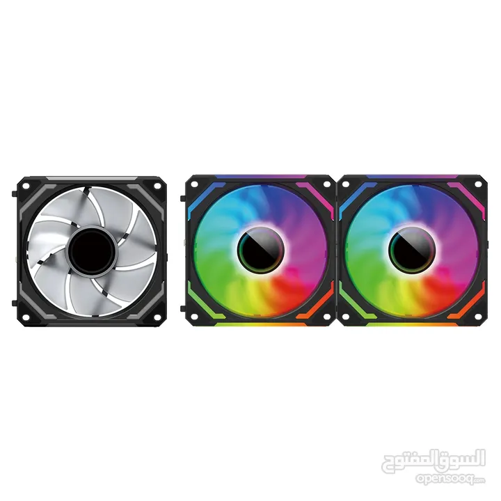 REDRAGON COOLING FAN GC-F012 مراوح كمبيوتر ARGB بسعر ناار ريدراجون أصلي