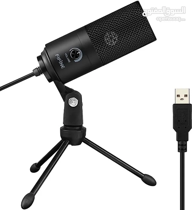 FIFINE USB PC Microphone, Computer Recording Condenser Microphone for Vocal Voice-Over Podcast.