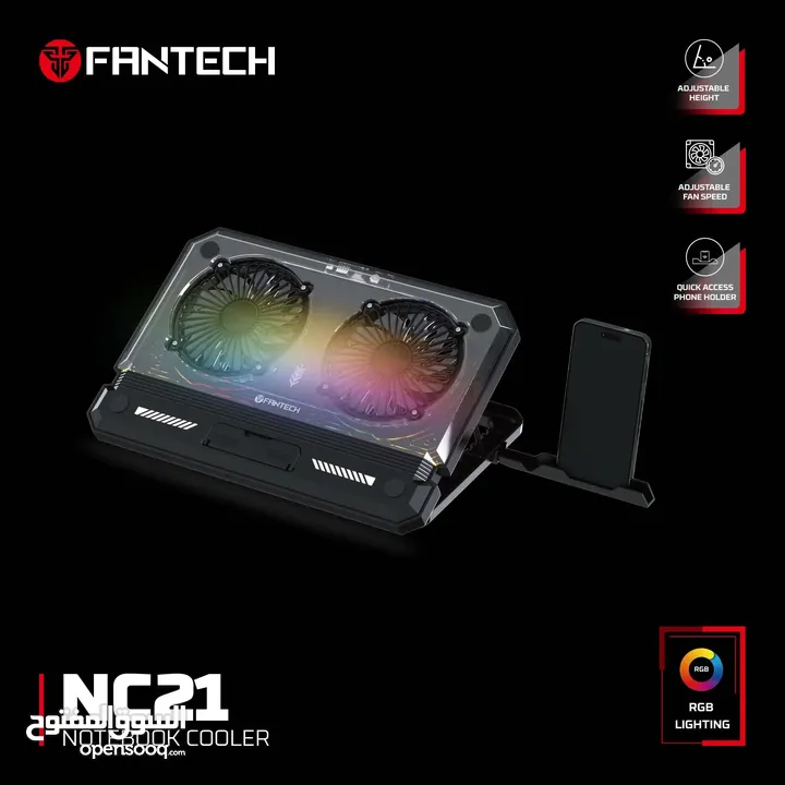 FANTECH NC21 NOTEBOOK COOLER LAPTOP COOLING PAD مبرد لابتوب من فانتيك