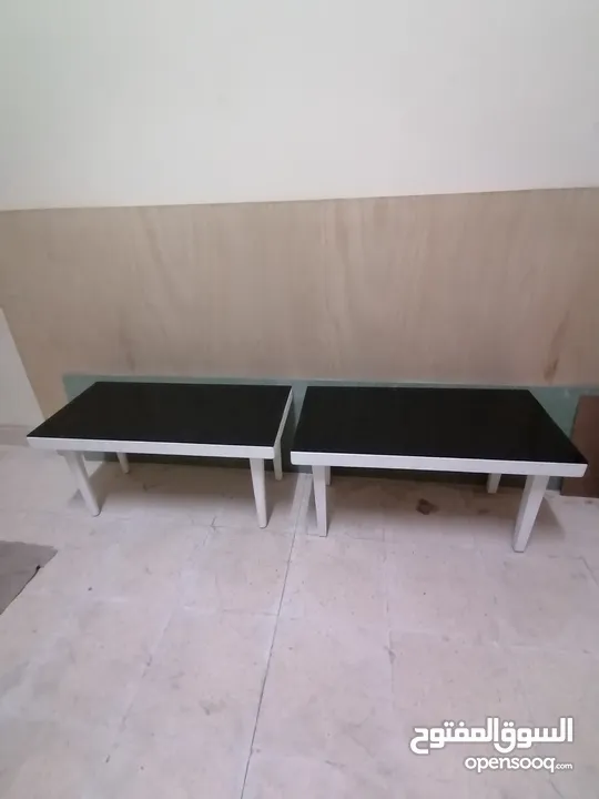 Coffee table available. Have top . 5mm black glass
