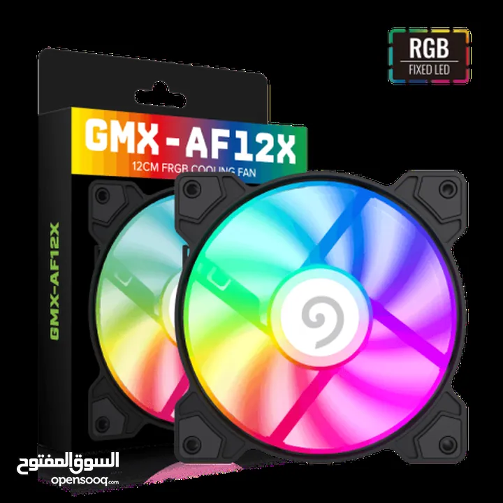 مروحة تبريد كيس بيسي كمبيوتر جيماكس تجميعة  Gamemax GMX-AF12X  Air Cooling