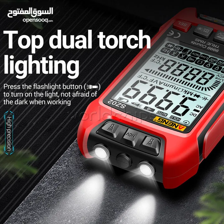 Digital Multimeter Voltmeter Resistance  Capacitance Temp Transistor Tester Meter