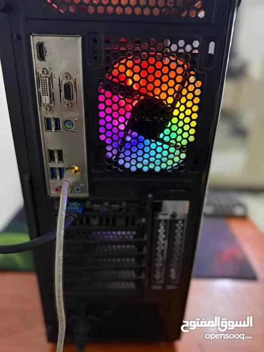 حاسبه للبيع  مواصفات الكيس I5 11400f Ram 16gb 3200 Hdd 1tb M.2 256gb Gpu Rtx 4060ti asus dule 2fan P