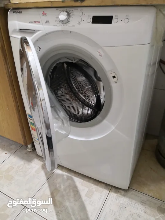غساله هوڤر إيطالي سعة 8 كيلو السرعه1400 دوره