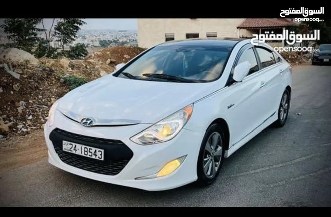 هيونداي سوناتا هايبرد أمريكي 2400 cc موديل  2012 فل عدا الفتحة للبيع أو بدل على سيارة كهرباء
