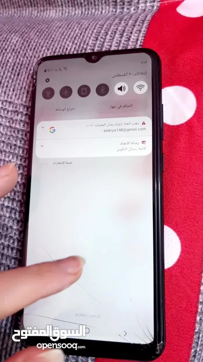 موبايل سامسونج A02S لون اسود ذاكرته 64 جيجا ما داخل تصليح نظيف جداً