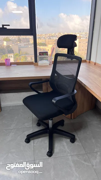 كرسي شبك متحرك طبي كرسي موظف كرسي ظهر متحرك وايدي متحركة دعم اسفل الظهر باقل سعر Office Chair