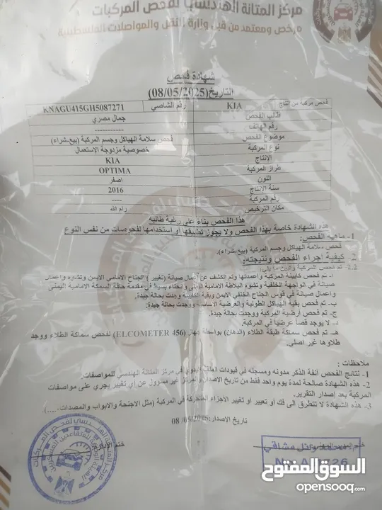 كيا اوبتيما أصل عمومي