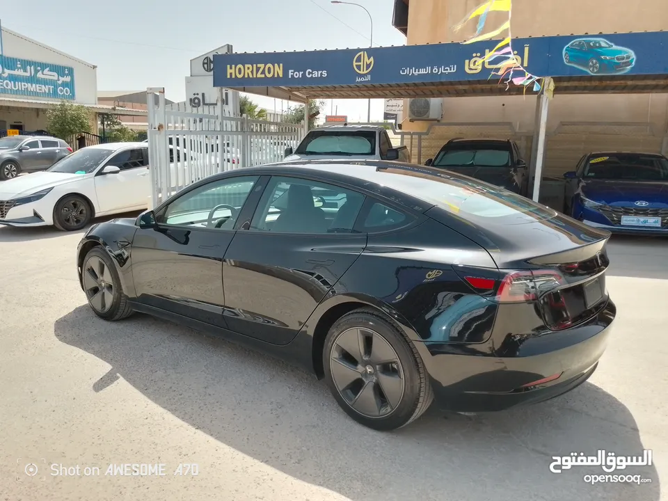 تسلا مدل 3 موديل 2023 عداد 14 الف ميل اصلي  فحص 7جيد لا مانع من فحص اوتوسكور من المستورد مباشره