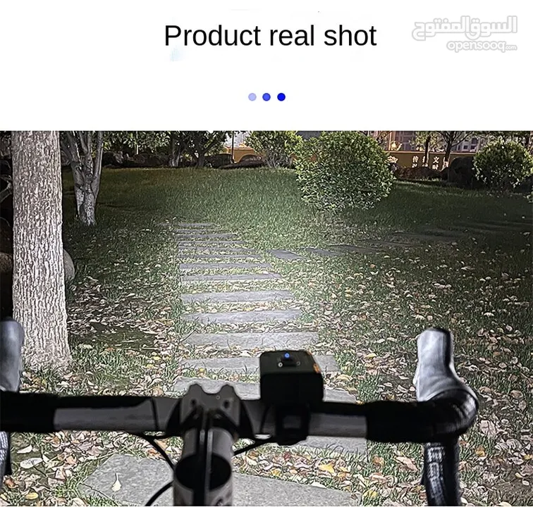 ضوء بسكليت امامي قابل للشحن usb rechargeable bicycle headlight