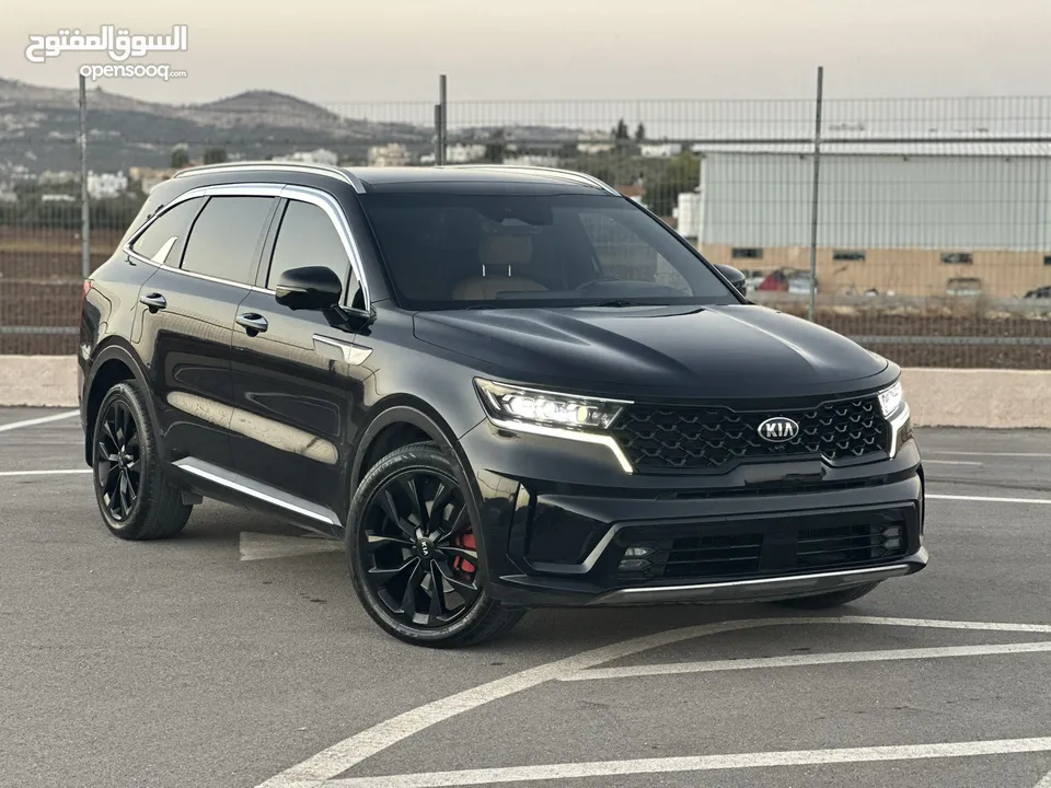 كايا سورينتو /2020 فل الفل  فتحة سقف بانوراما  2x4 ///200Hp  ديزل  2200cc  فل الفل مسكر بلاك