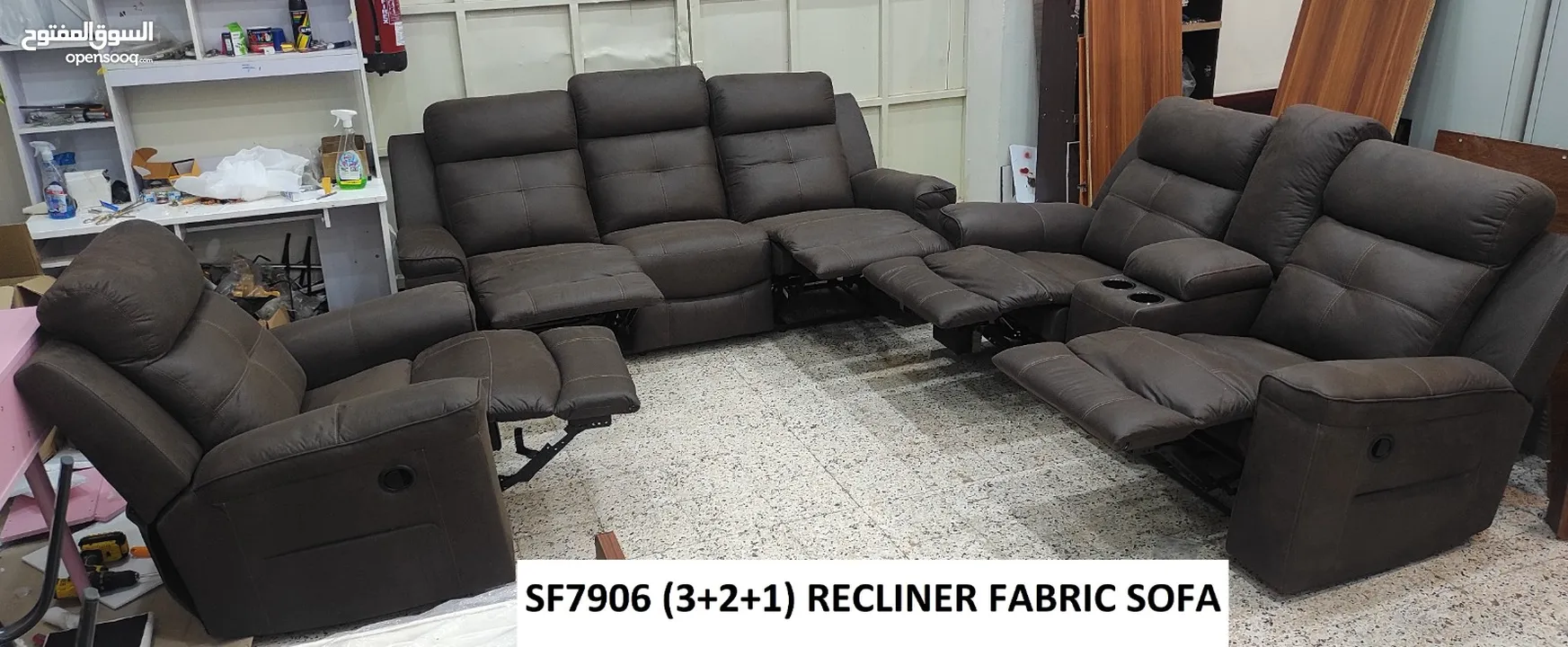 Fabric Recliner Sofa (3+2+1)