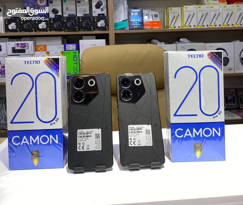 جهاز جديد Kamon 20 pro 5G رام 16 جيجا 256 مكفول سنة متوفر توصيل