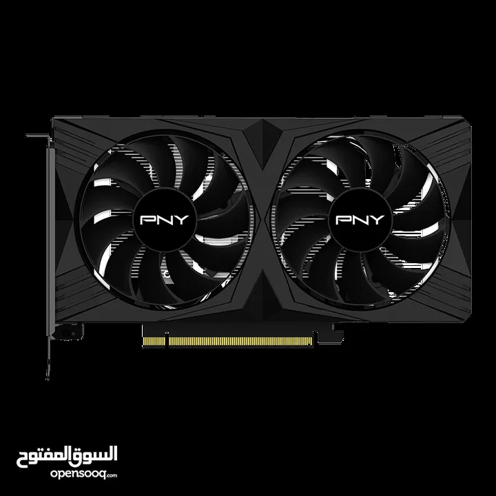 PNY GeForce RTXTM 4060 8GB VERTOTM Dual Fan DLSS 3 كرت شاشة جديد مكفول بسعر حرق