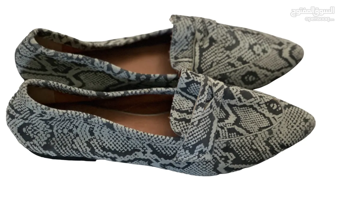 حذاء جلد حية اصلي جديد غير ملبوس ماركة A Piedi  A Piedi genuine snakeskin تمً شراؤه ولم يلبس نهائي