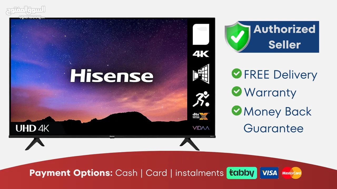 Hisense 70 inch Smart TV - 4K - Brand New - Warranty - Free Delivery - 32 43 50 55 65 75 85