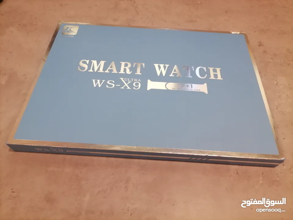 ساعة يد ذكية للبيع ULTRA WS-X9 مستعملة حالة ممتازة بالكرتون وكل الملحقات موجودة