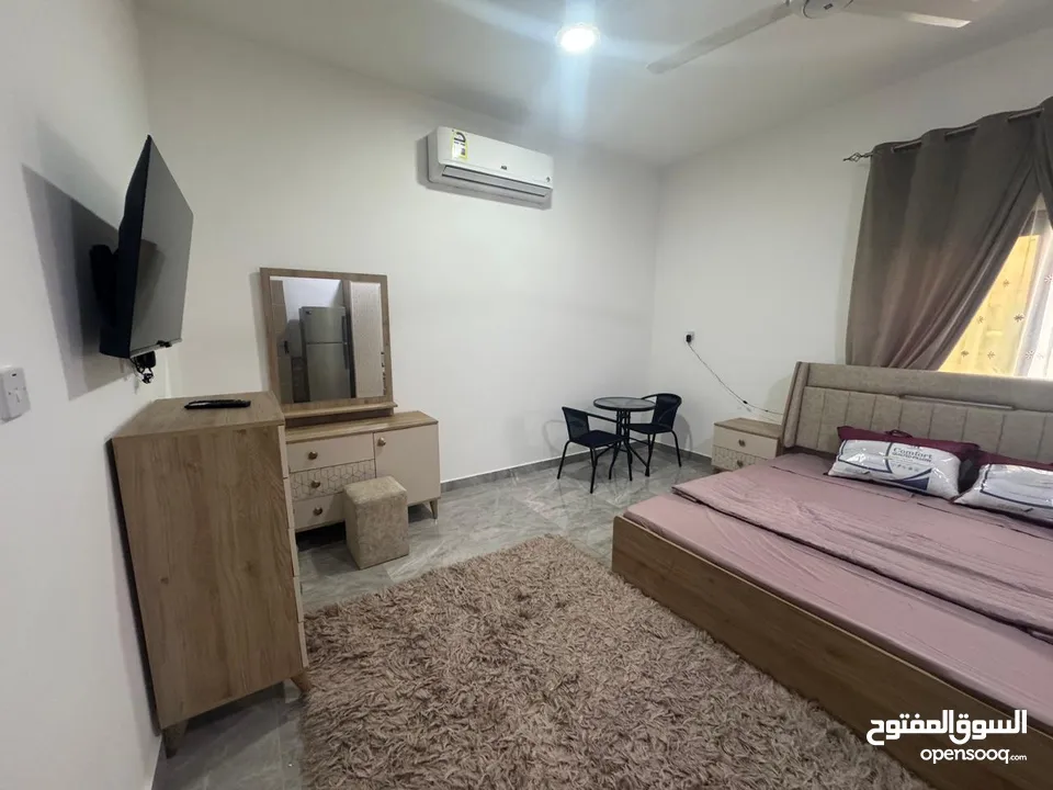 We have for rent  Flats . studios . Rooms in Al Ghubra . Azaiba . Al Khuwair 33 near saeed Bin Taimu