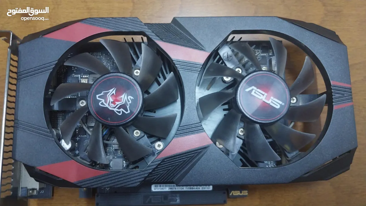 Asus NVIDIA Cerberus GTX1050 TI oc overclock 4GB مكسور السرعة مصنعياً فيه مجال بشيء بسيط