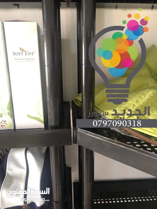 رفوف بلاستيك لتخزين المنتجات وعرضها لجميع المساحات المختلفة