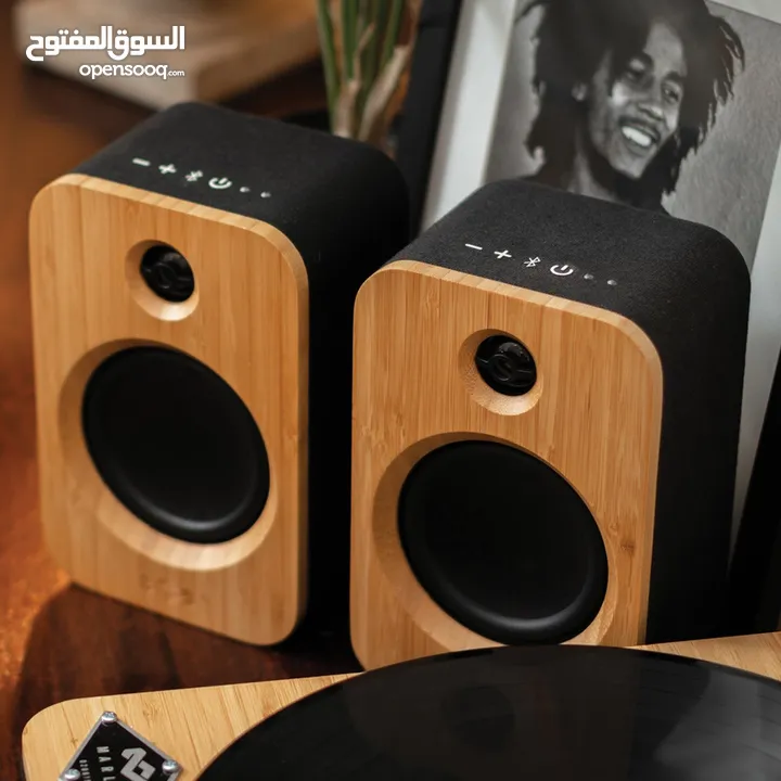 STIR IT UP LUX & GET TOGETHER DUO Premium Wireless Turntable & Bookshelf Speaker Bundle.