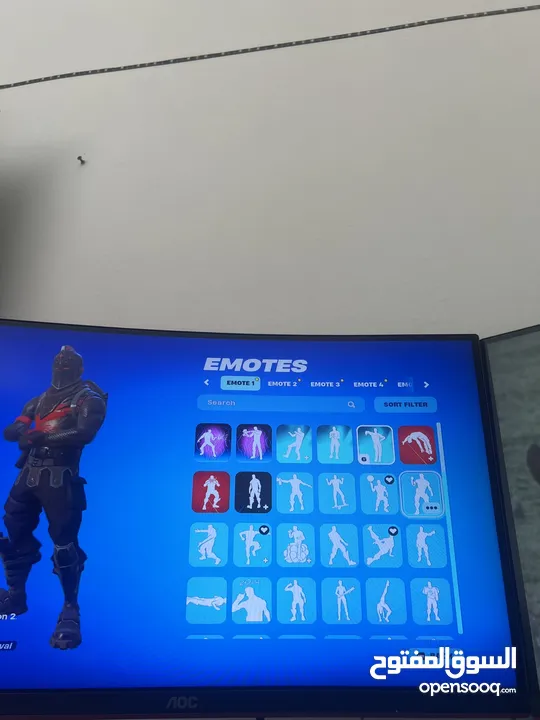 ‏حساب Fortnite للبيع 600 د.إ وايد أشياء نادرة (تحويل بس)