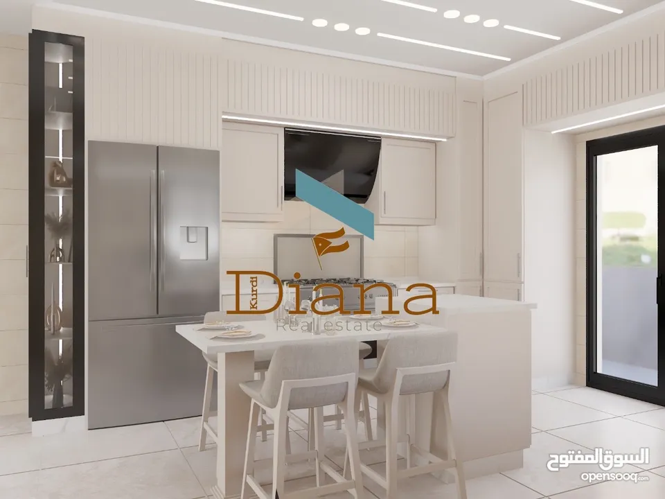 شقة فاخرة للإيجار – لم تُسكن من قبل  طريق المطار - البنيات - 4 نوم - 2 ماستر