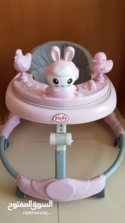 Rarely used Baby learning Walker and Playing MAT