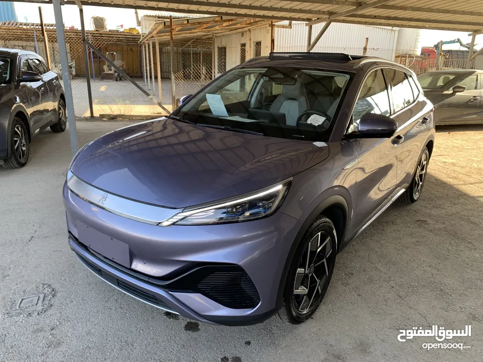 BYD Yuan plus 2023 بي واي ديه ايوان بلص صنف شامبيون فل الفل اوتبارك وباب خلفي كهرباء كراسي حامي بارد