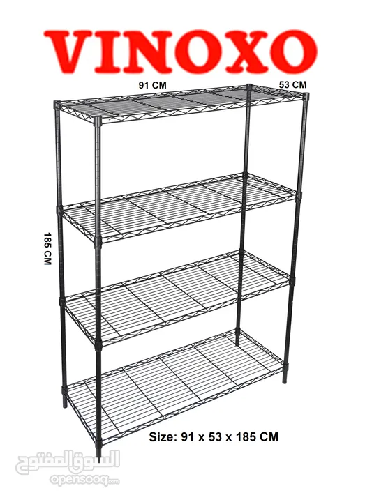 Chrome Coated Wire Shelving Units For Storage الرفوف للمخزن