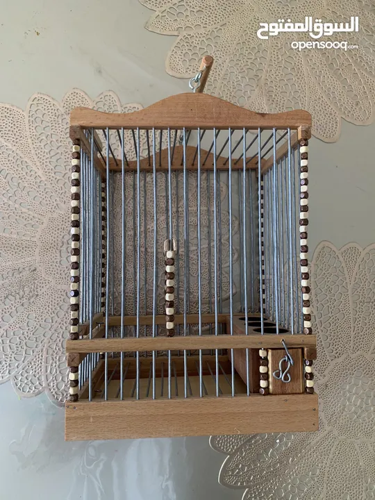 Hand Made Wooden Cage for small birds