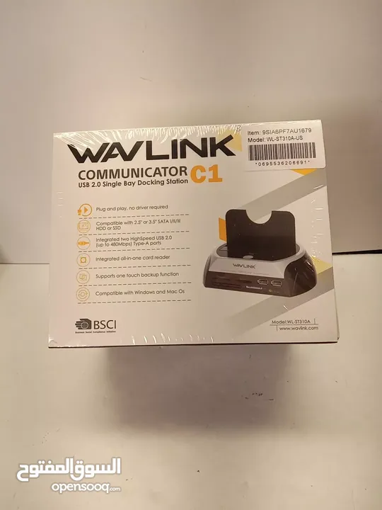 Wavlink Communicator C1 USB 2.0 Single Bay Docking Station - Brand New Sealed