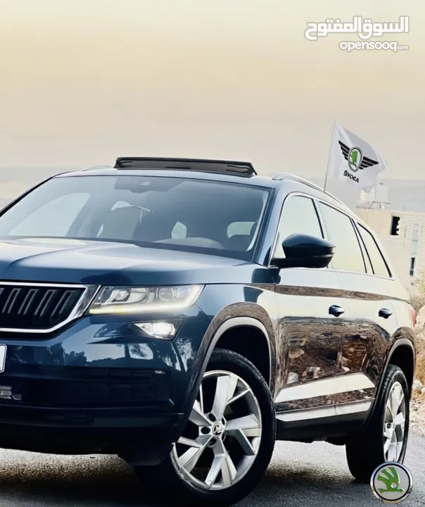 سكودا كودياك 2017للبيع موجود بالخليل مفلل اضافات