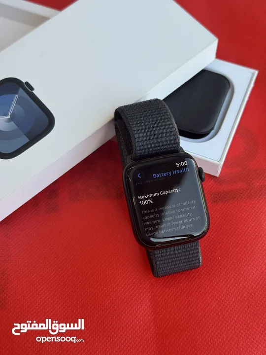 Apple watch S9 45mm بطارية 100٪؜ كفالة ابل 8 شهور