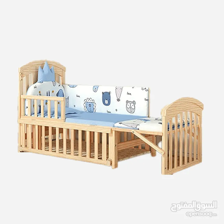 8×1 سرير متعدد الوظائف للمواليد الجدد الى نهاية الطفولة Kids Bed multiple use 8in1
