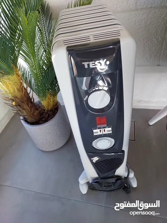 دفايه زيت كهربائيه  TESY  بحاله الجديد استخدام بسيط