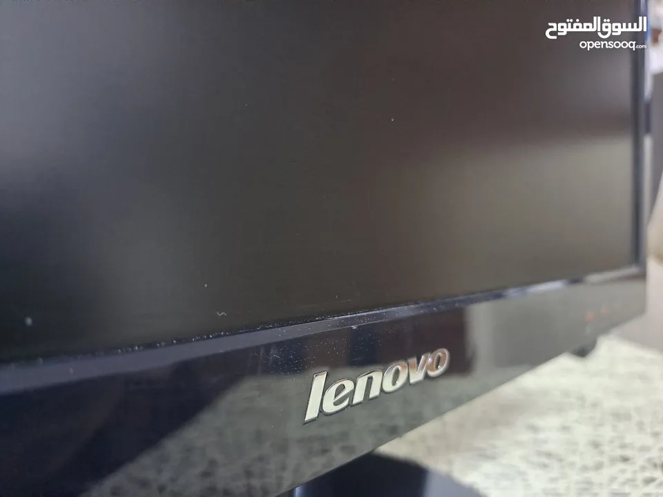 شاشة كومبيوتر - كاميرات "Lenovo 19.5 بحالة ممتازة VGA - DVI