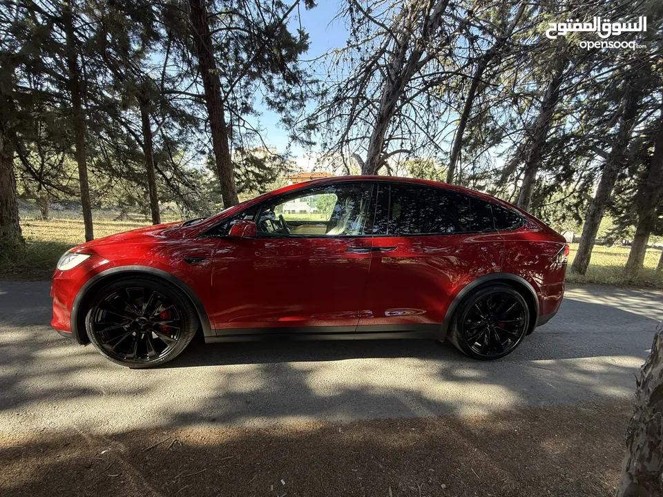 Tesla model X dual motors-long range plus    2020 تسلا X موديل 2020 بطاريه اكبر حجم  قابله للبدل
