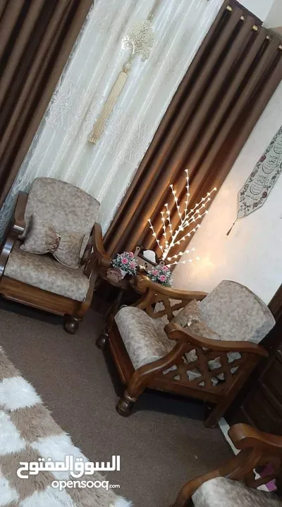 طقم موريس خشب زان 7 مقاعد