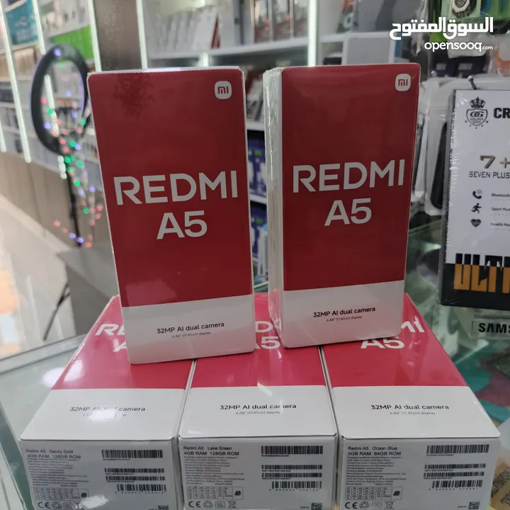 جهاز جديد بالكرتونة Radmi A5 رام 6 جيجا 64 و 128 مكفول سنة متوفر توصيل