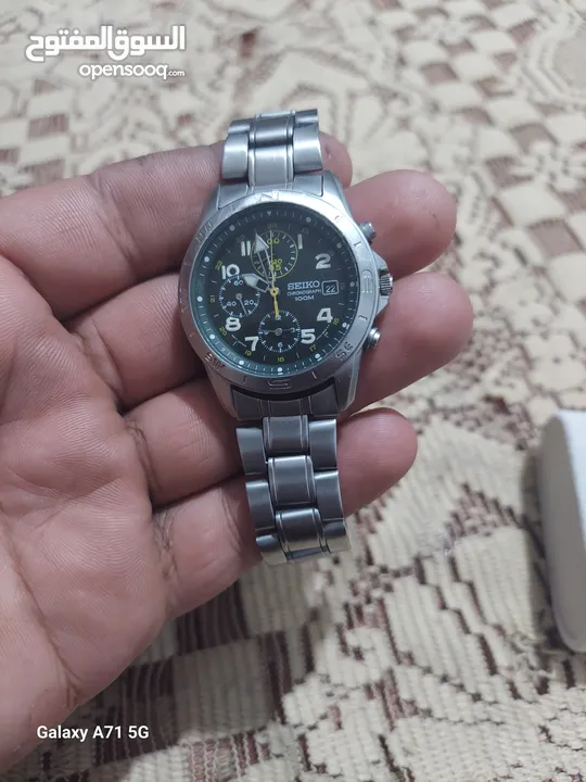 ساعه سيكو ستوب ووتش  اصلي 100بالمية شغالة 100بالمية بحالة ممتازة جدا