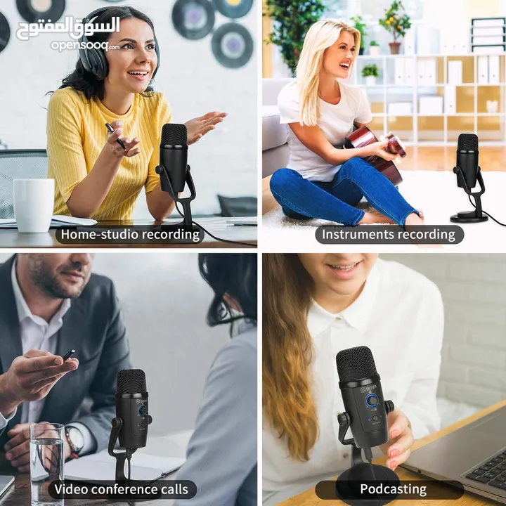 مايك تسجيل من براند بويا الأصلي الاحترافي ستريم يوتيوب Boya BY-PM500 Mic for PC & Smart Phone