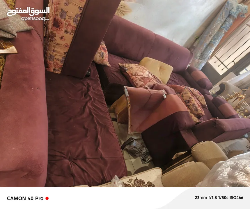 كورنر 7 مقاعد مع طاولة وسط