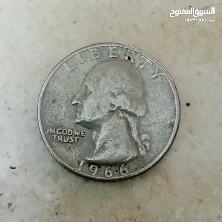ربع دولار امريكي عام 1966