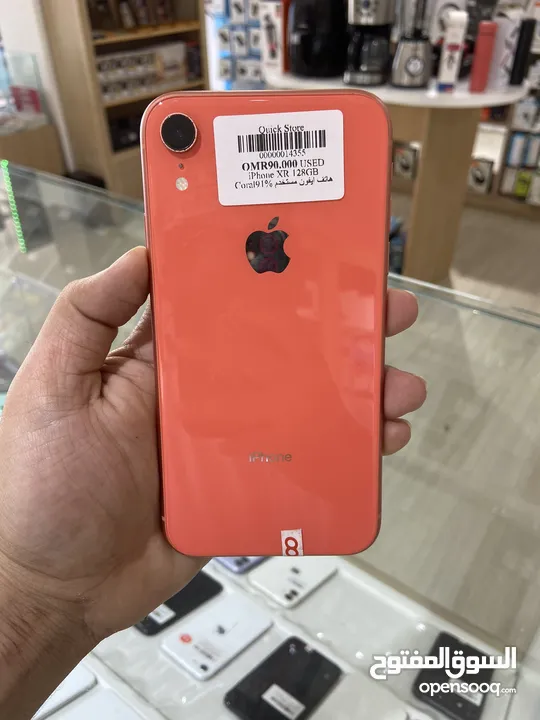 عرض خاص على iphone xr 128 gb  البطاريه مستبدله  و شامل حمايه و كفر  و سلك شاحن